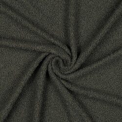 0,6 Meter - Teddystoff *Vera* - dunkelwaldgrün