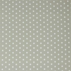 0,9 Meter - Baumwollpopeline 10mm Sterne - sand