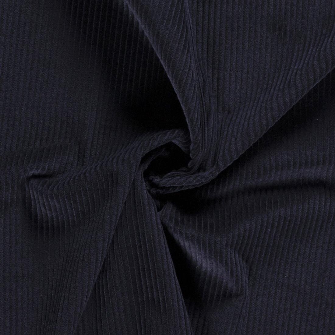 0,9 Meter - Breitcord *Marie* grob Uni - nachtblau