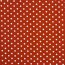 1,3 Meter - Baumwollpopeline 8mm Punkte - terrakotta