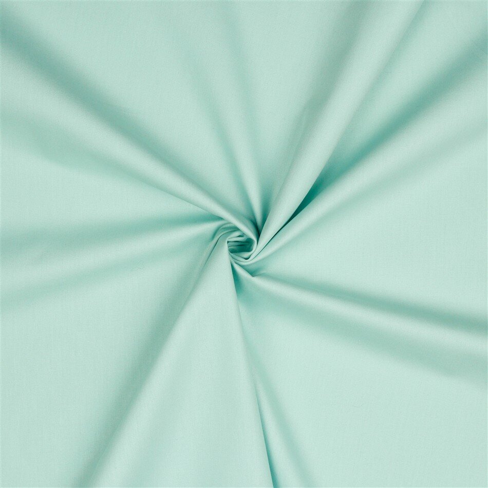 0,9 Meter - Baumwollpopeline *Vera* Uni - hellmint