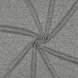 0,9 Meter - Feinstrickjersey *Vera* Lochmuster - grau...