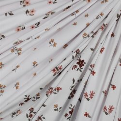 0,9 Meter - Baumwolljersey Digital Organic Blumen -...