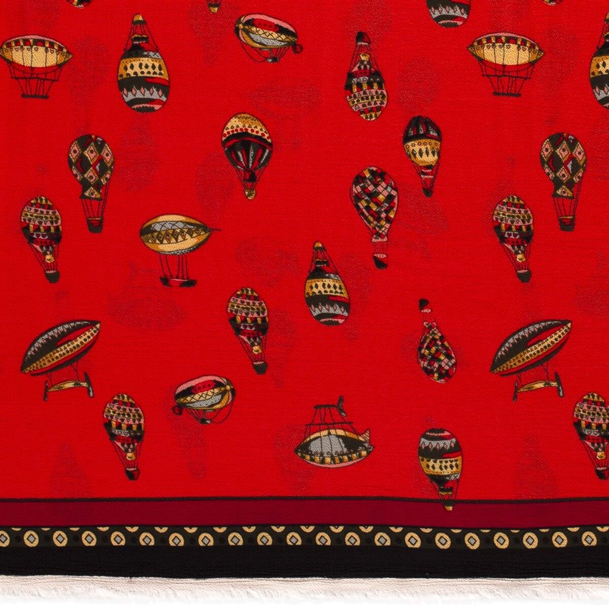 0,9 Meter - Crêpe Chiffon Heißluftballons wassermelone