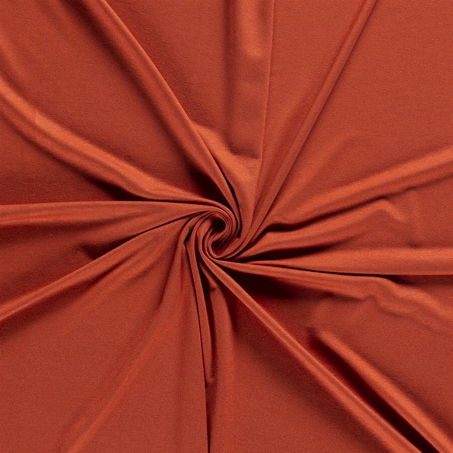 0,8 Meter - Viskose Jersey *Marie* Uni - rost