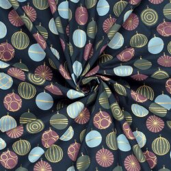 0,6 Meter - Baumwollpopeline Foliendruck gross...