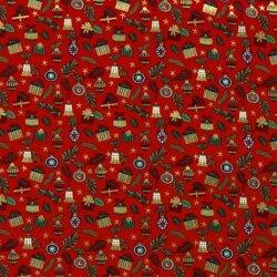 0,9 Meter - Baumwollpopeline Foliendruck...