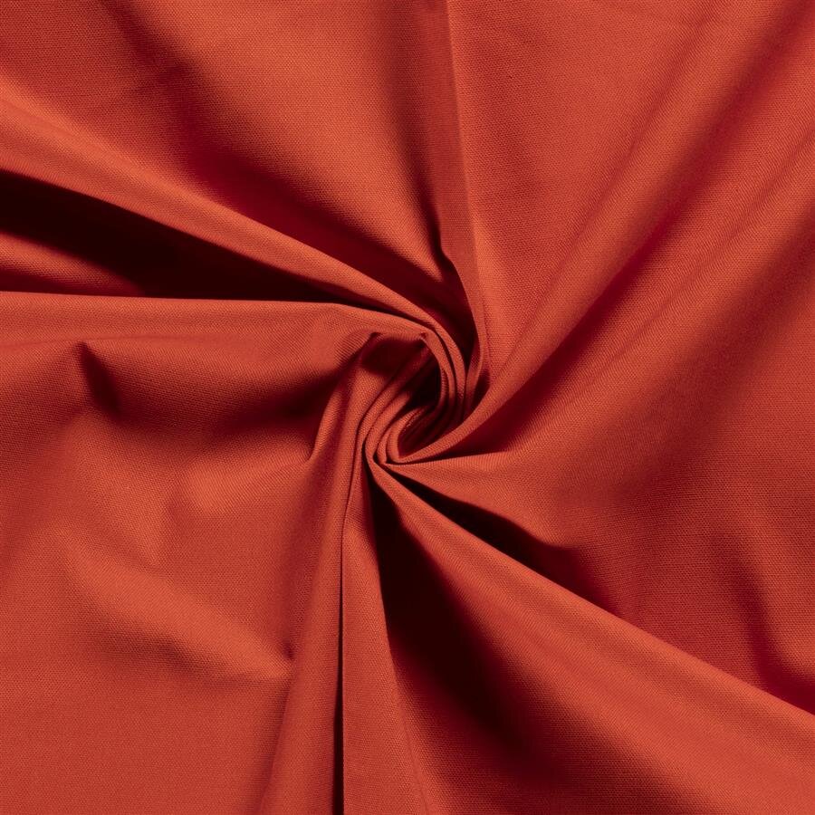 0,5 Meter - Canvas *Marie* Uni - dunkelorange