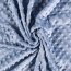 0,8 Meter - Minky Fleece *Marie* Uni - hell jeansblau