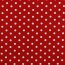 0,8 Meter - Baumwollpopeline 8mm Punkte - rot