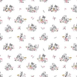 0,8 Meter - French Terry Digital Magische Waldtiere -...