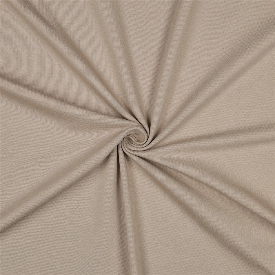 0,7 Meter - Baumwolljersey *Vera* - sand