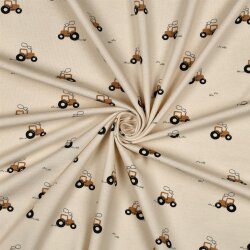 Baumwolljersey Kleiner Traktor - natur