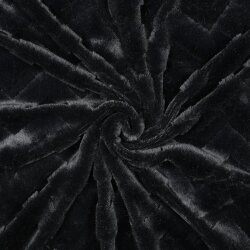 Wellnessfleece ZickZack - schwarz