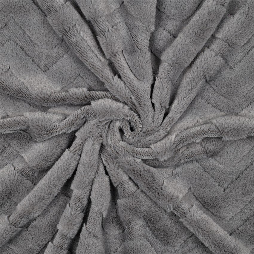 Wellnessfleece ZickZack - grau