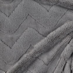 Wellnessfleece ZickZack - grau