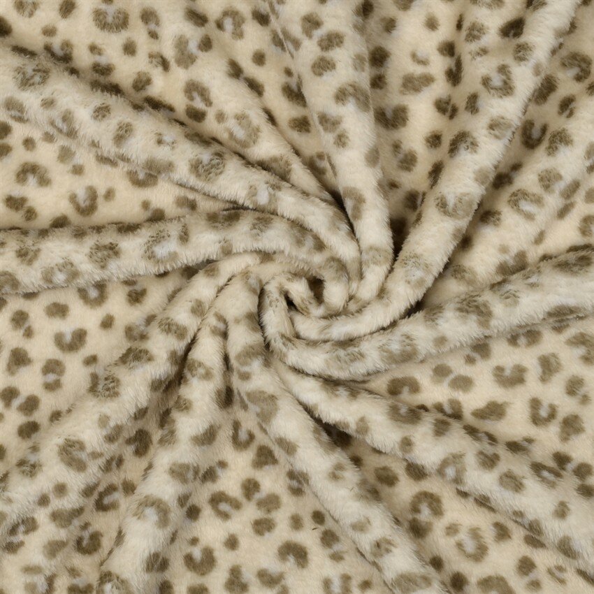 Wellnessfleece Beidseitig Leo - hellbeige