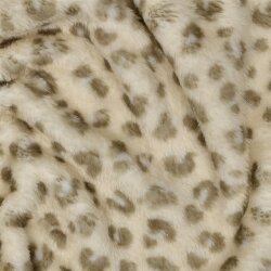 Wellnessfleece Beidseitig Leo - hellbeige