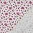 Baumwolljersey Digital kleine Blümchen - fuchsia