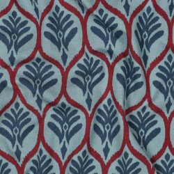 Baumwolljersey Ornament Waben - hellpetrol