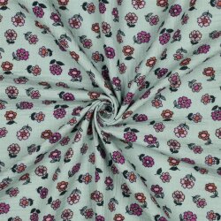 Musselin gepflücktes Bümchen - hellmint