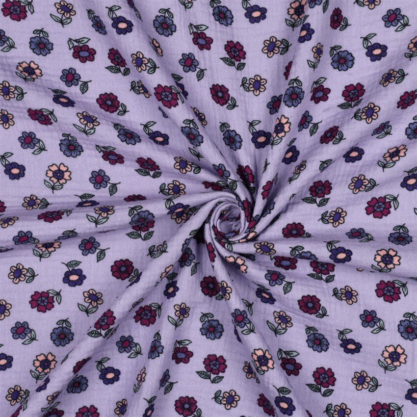 Musselin gepflücktes Blümchen - helllila