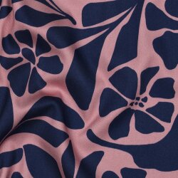 Viskose Jersey Blumenräder - hellmalve