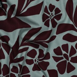 Viskose Jersey Blumenräder - hellsalbei