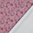 Regenjackenstoff Blumen - altmauve