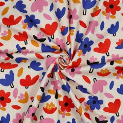 Baumwollpopeline Organic Jennifer Bouron bunte...