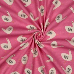 Rippenjersey Organic Jennifer Bouron lustige Gänse -...