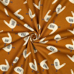 Rippenjersey Organic Jennifer Bouron lustige Gänse -...