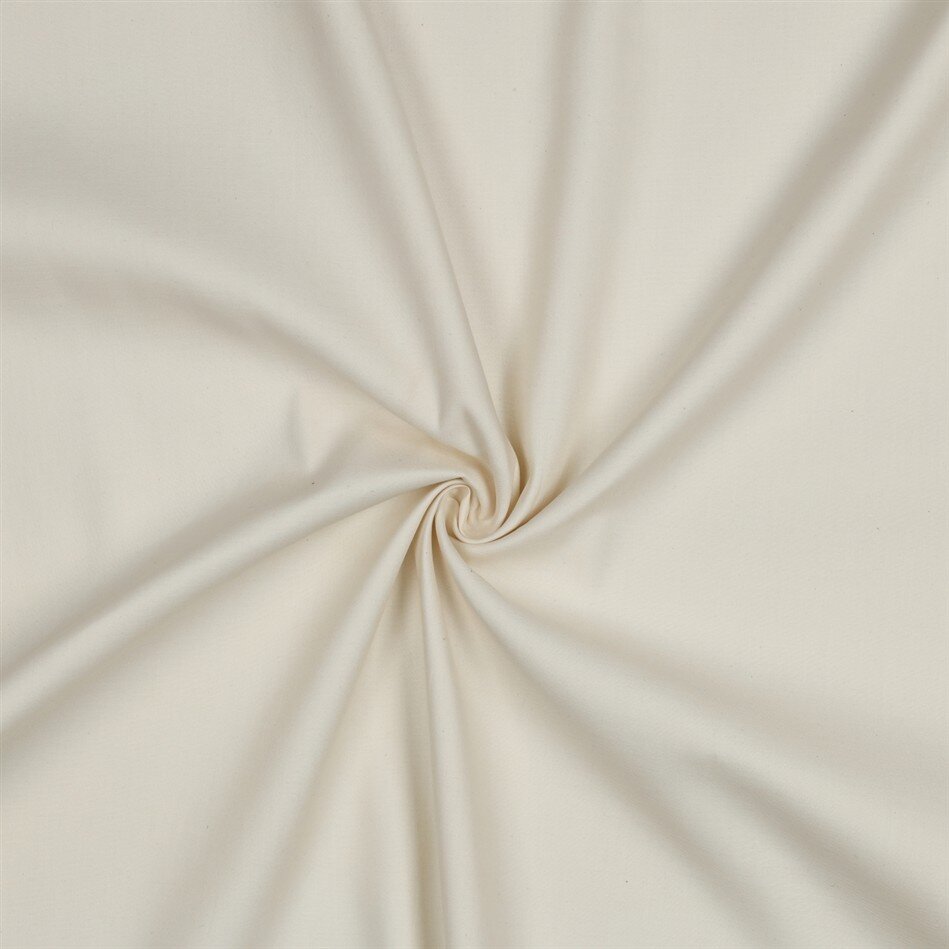 0,7 Meter - Baumwollsatin - natur