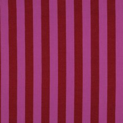 Baumwollpopeline Garngefärbt XXL Streifen - rot/hellpink