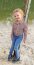 Musselin Bestickt Mond und Sterne - altrot