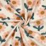 Musselin Organic Jennifer Bouron Blumenregen - natur/pfirsich