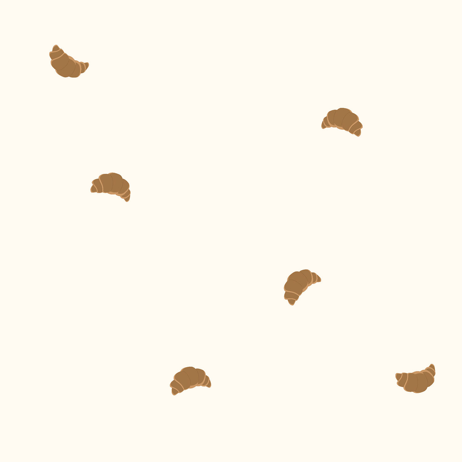 Baumwolljersey Croissant - creme