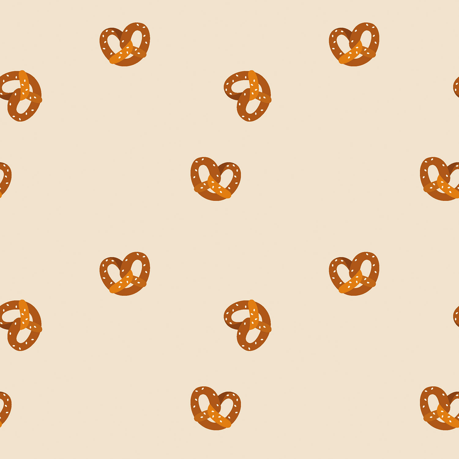 Baumwolljersey Brezel - cremebeige