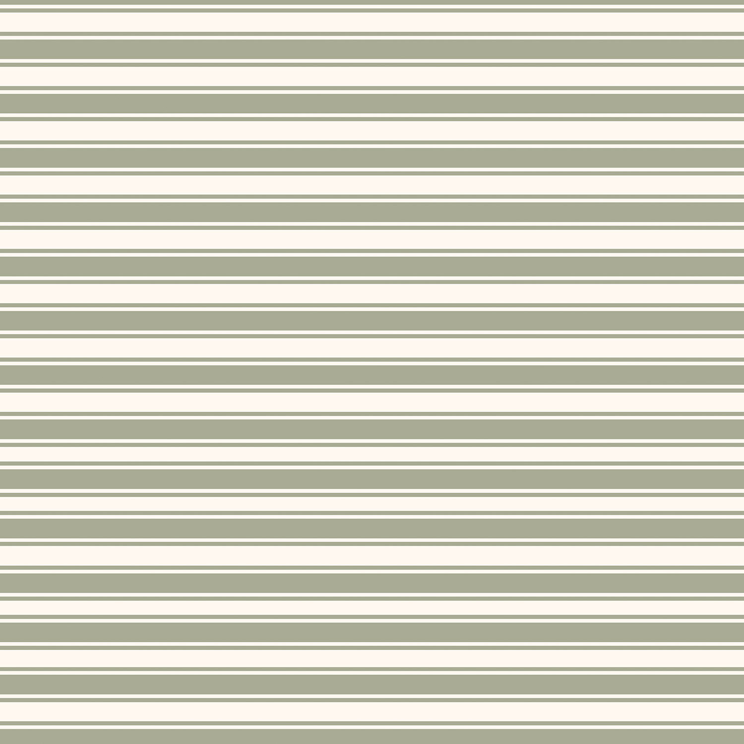 Baumwolljersey Streifen - creme/salbei