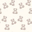 Terry Crêpe Teddybären - creme