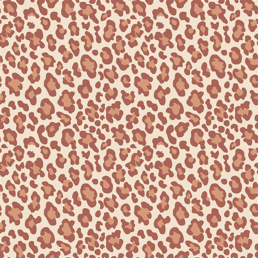 Baumwolljersey Leotupfen - cremebeige/antikpink
