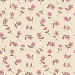 Baumwolljersey Blumenregen - cremebeige