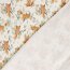 French Terry Digital Bio~Organic Fuchs im Gras - wollweiß - creme
