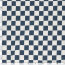 French Terry Digital Bio~Organic Schachbrett - stahlblau