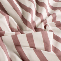 French Terry Digital Bio~Organic Streifen - mauve