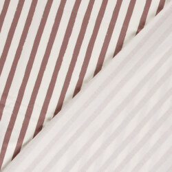 French Terry Digital Bio~Organic Streifen - mauve