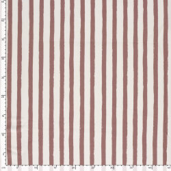 French Terry Digital Bio~Organic Streifen - mauve