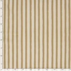 French Terry Digital Bio~Organic Streifen - kamel