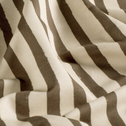 French Terry Digital Bio~Organic Streifen - schoko
