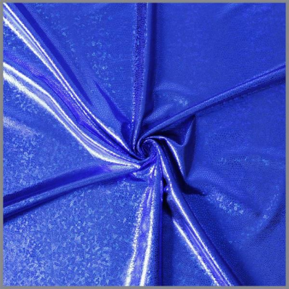 Folienjersey Struktur Hologramm royalblau